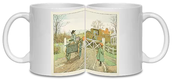 The Engine Driver, from Four and Twenty Toilers, pub. 1900 (colour lithograph)