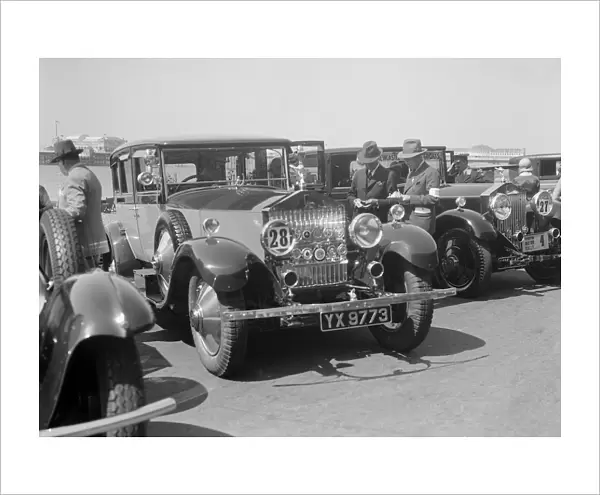 Rolls-Royce 40  /  50 at the B&HMC Brighton Motor Rally, 1930. Artist: Bill Brunell