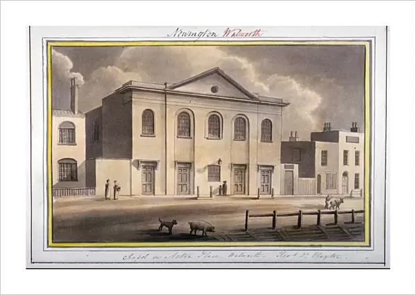 Acton Place Chapel, Southwark, London, 1825. Artist: G Yates
