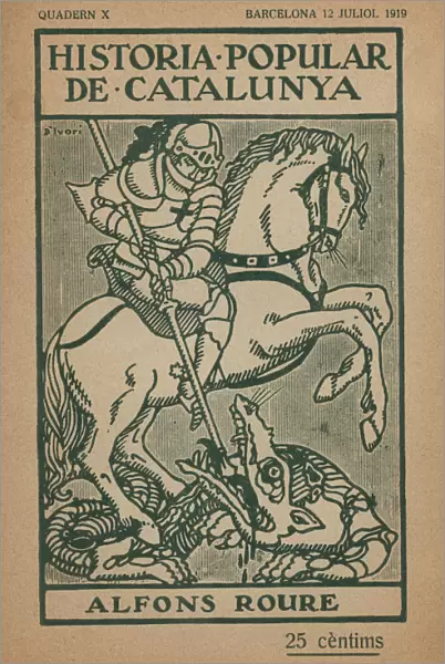 Cover of the illustrated book No. 10 of July 12, 1919 of Historia Popular de Catalunya