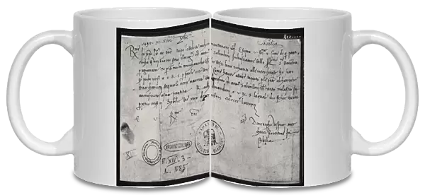 Autograph letter of Amerigo Vespucci written on 30th December 1492 in Seville to