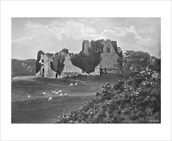 Oystermouth Castle, Mumbles, c1896. Artist: Harvey Barton
