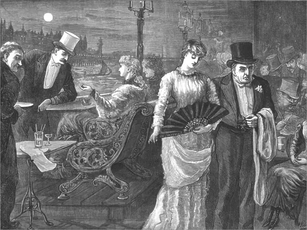 A Midsummer Night on the Terrace of the House of Commons, Palace of Westminster, 1881