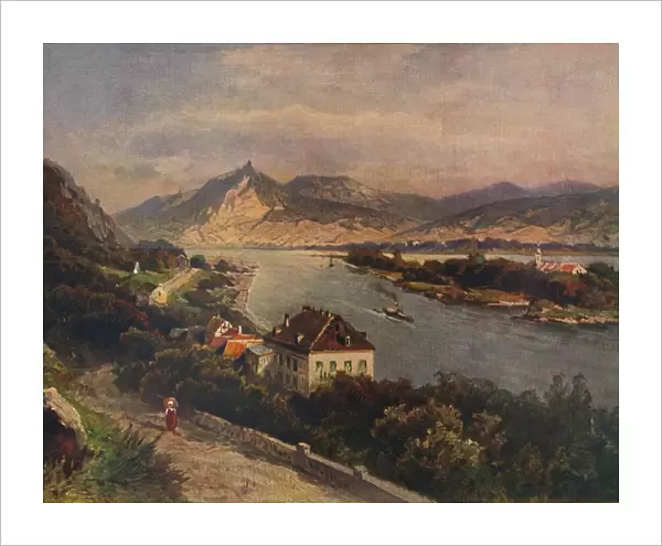 Rolandseck - Insel Nonnenwerth und Siebenebirge, 1923. Creator: Nikolai of Astudin