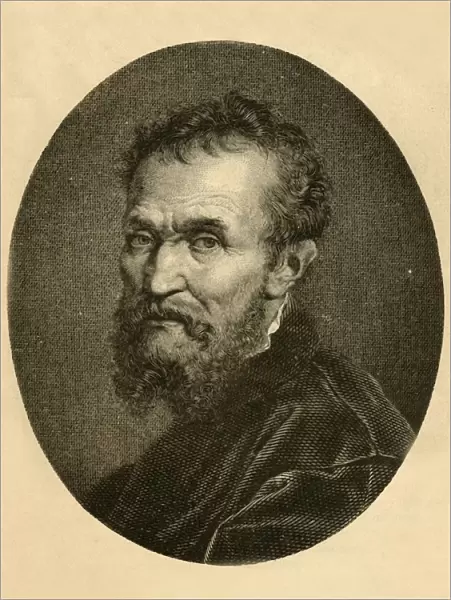 Portrait of Michael Angelo Buonarotti, 1881. Creator: Unknown