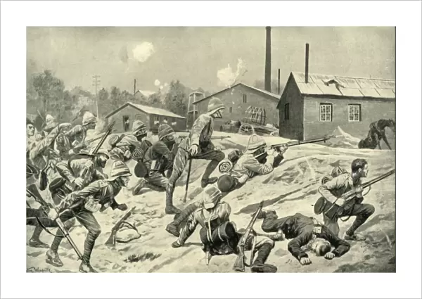 The Capture of Johannesburg: The Guards Attack at Germiston, (1901). Creator: Unknown