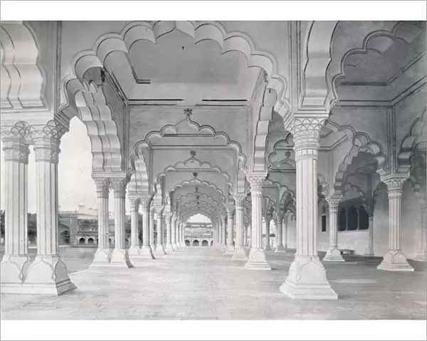 Agra. The Dewan-i-am, or Hall of Public Audience, c1910. Creator: Unknown