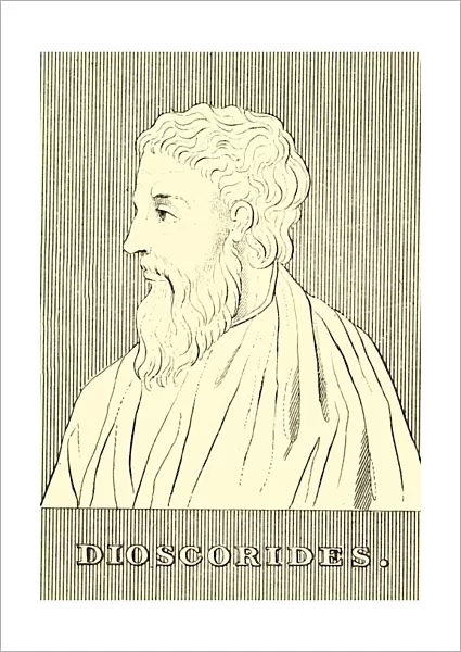 Dioscorides, (c40-90 AD), 1830. Creator: Unknown