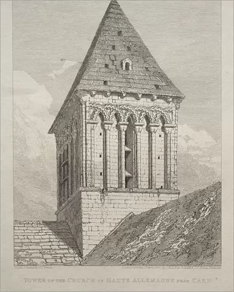 Tower of the Church of Haute Allemagne near Caen. Creator: John Sell Cotman (British, 1782-1842)