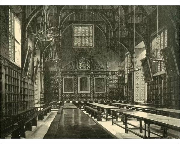 Hall of Trinity College, 1898. Creator: Unknown