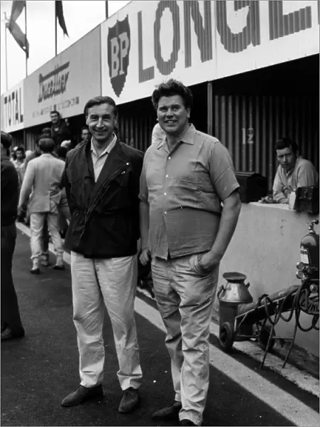 Tim Parnell (right) and Roy Salvadori in 1965. Creator: Unknown