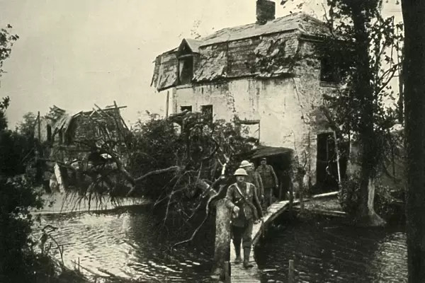 In the Ypres Salient: British troops leaving their billets... First World War, 1917, (c1920)