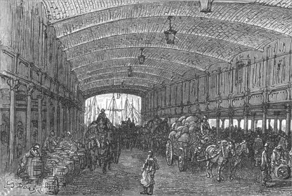 The Great Warehouse-St. Katherines Dock, 1872. Creator: Gustave Doré