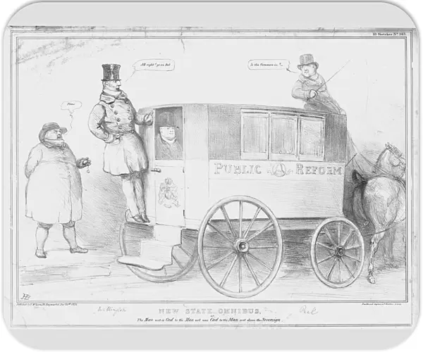 New State Omnibus, or the Man wot is Cad... 1834. Creator: John Doyle