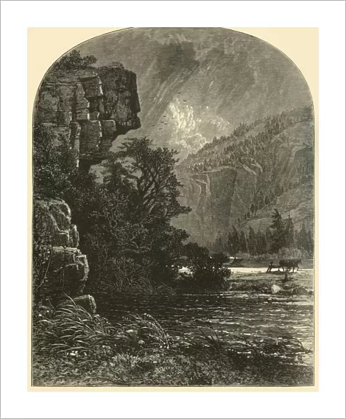 Profile Rock, 1874. Creator: W. J. Linton