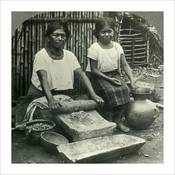 Making Tortillas in Salvador, the Smallest Republic in the Western Hemisphere, Central America