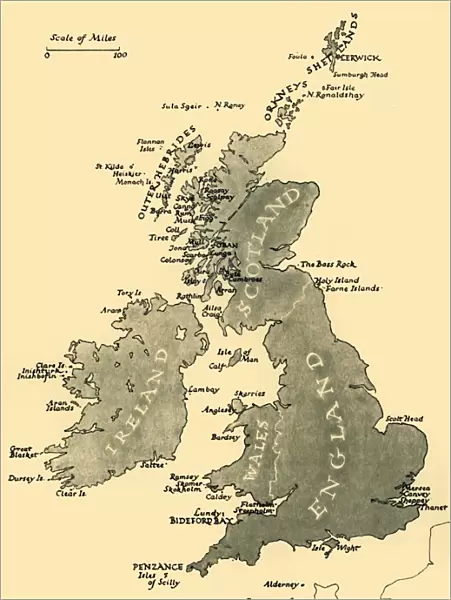 Map of the British Isles, 1946. Creator: Unknown
