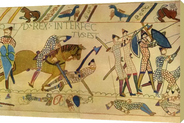 The death of Harold at the Battle of Hastings, 1066, (1944). Creator: Unknown