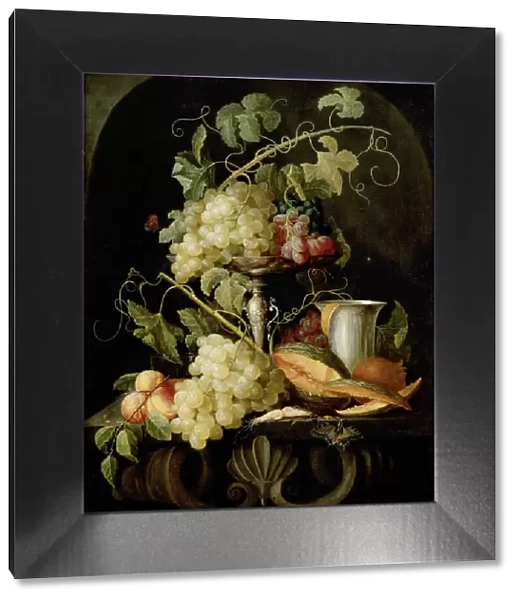 Still life with fruit, 1650-1660. Creator: Hecke, Jan van den (1620-1684)