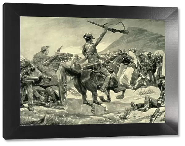Charge of the Bushmen and New Zealanders on Boer Guns near Klerksdorp, March 24, 1901