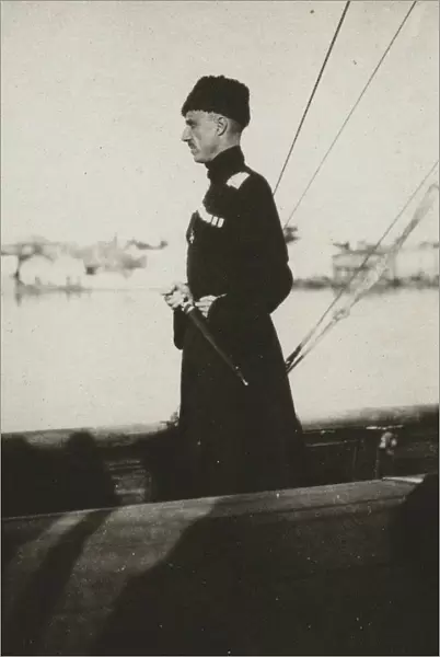 Baron Pyotr Nikolayevich Wrangel on the Yacht Lucullus. Lemnos, 1921. Creator: Anonymous