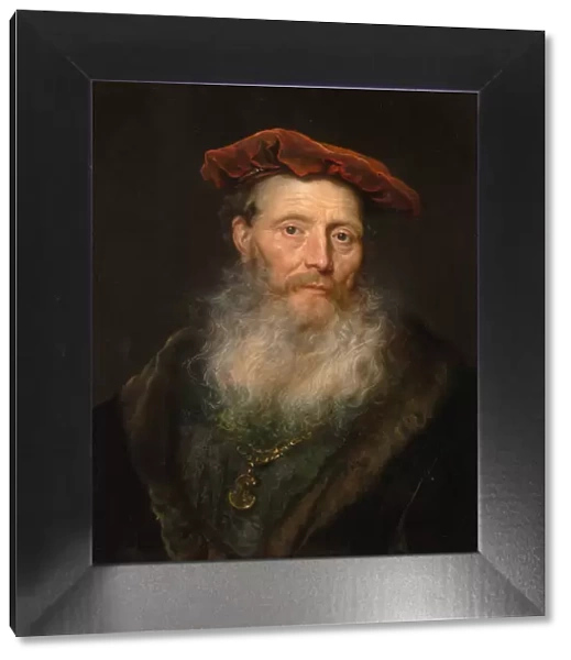 Bearded Man with a Velvet Cap, 1645. Creator: Govaert Flinck
