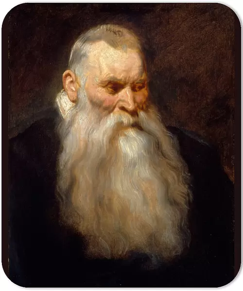 Study Head of an Old Man with a White Beard, ca. 1617-20. Creator: Anthony van Dyck
