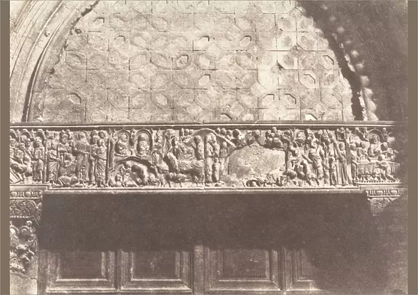 Jerusalem, Saint-Sepulcre, Bas-relief (porte d entree), 1854
