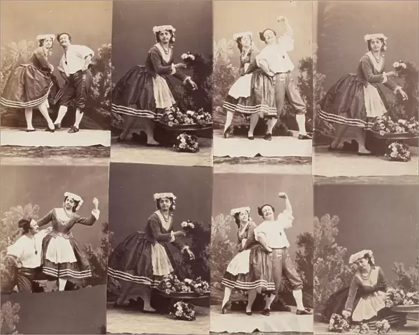 Eugenie Schlosser et Coralli, 1863. Creator: Andre-Adolphe-Eugè
