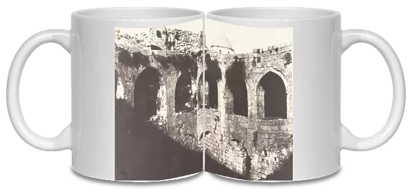 Jerusalem, Sainte-Marie-la-Grande, Cloitre, 1854. Creator: Auguste Salzmann