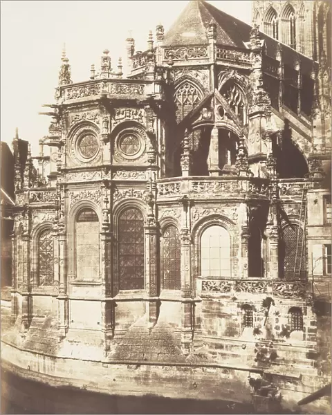 Abside de Saint-Pierre, Caen, 1852-54. Creator: Edmond Bacot