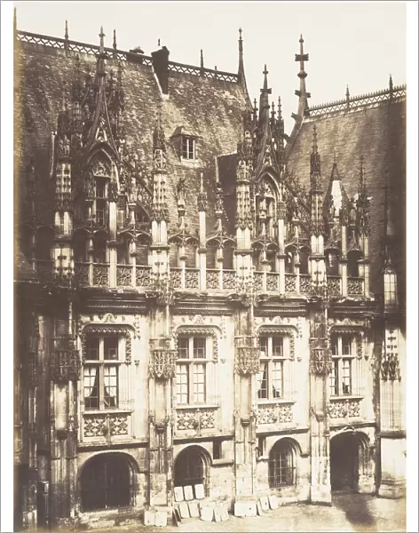 Fragment du Palais de Justice, Rouen, 1852-54. Creator: Edmond Bacot