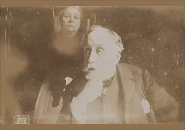 [Self-Portrait with Zoe Closier], probably 1895. Creator: Edgar Degas