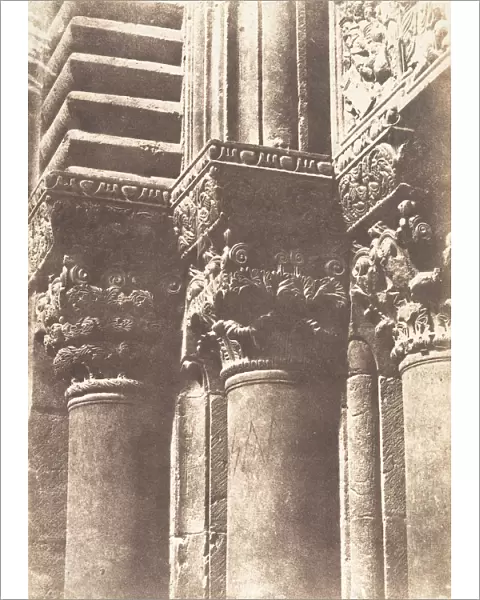 Jerusalem, Saint-Sepulcre, Details des chapiteaux de la porte principale