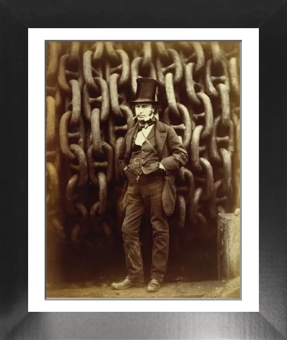 Framed Print : Isambard Kingdom Brunel Before the Great Eastern Launch, 1857 Print Framed Print : Isambard Kingdom Brunel Before the Great Eastern Launch, 1857 Print