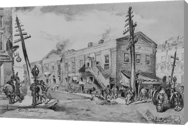 The Old Slip Market, 1881. Creator: George Reynolds