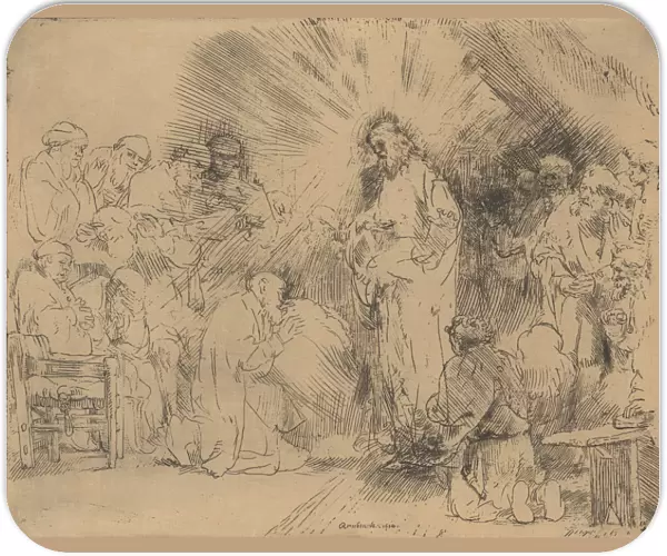 Christ Appearing to the Apostles, 1656. 1656. Creator: Rembrandt Harmensz van Rijn