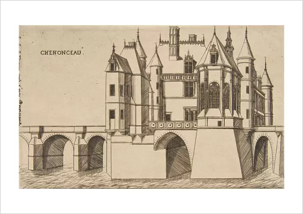 Chateau de Chenonceau, No 2, 1856. Creator: Charles Meryon