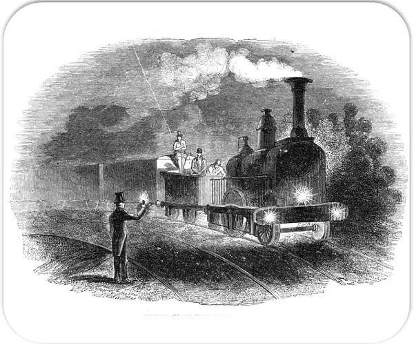 Express train with the mail signals, 1844. Creator: Unknown
