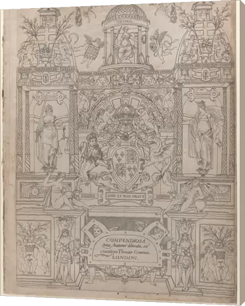Title Page and Dedication for the 'Compendiosa totius Anatomiae delineatio'