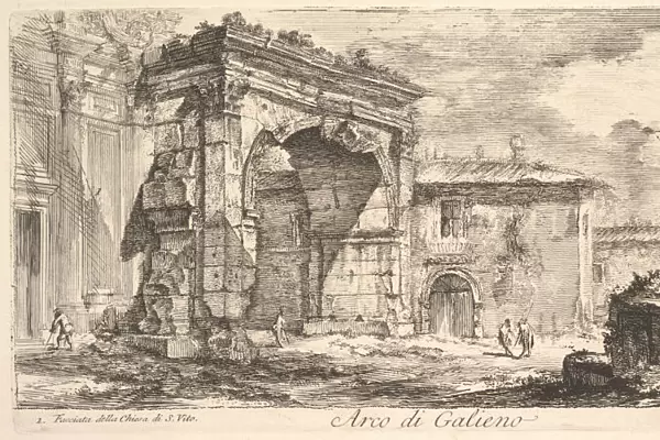 Arch of Galienus. 1. Facade od the Church of S. Vito (Arco di Galieno. 1