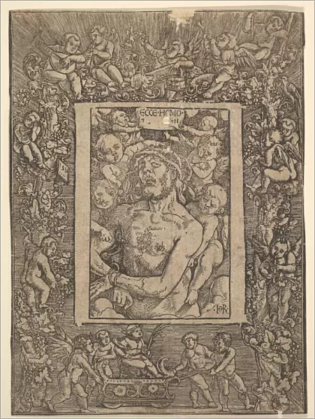 Ecce Homo with Ornamental Border showing the Triumph of Bacchus, 1511