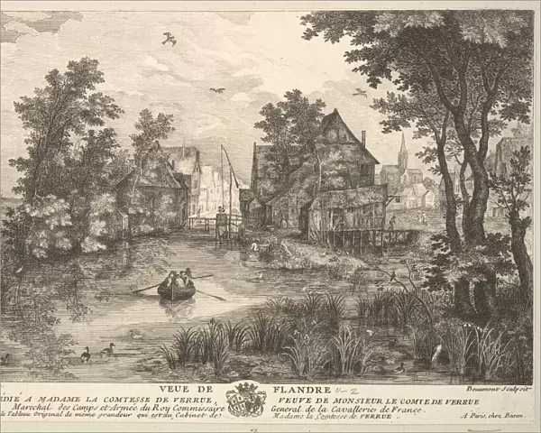 View of Flanders (Veue de Flandre) after the painting in the collection of Madame la