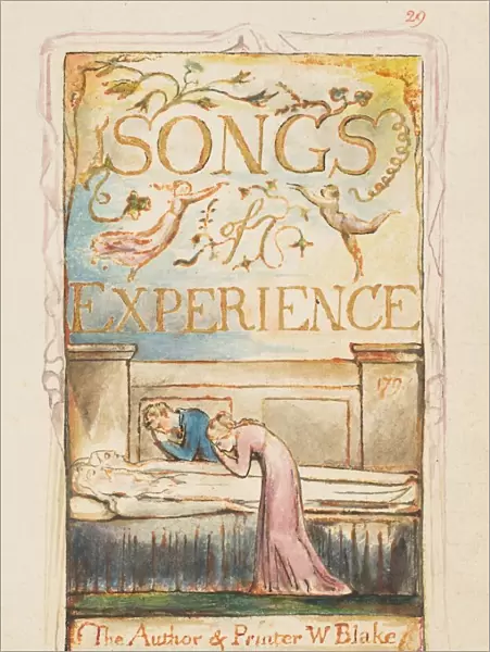 Songs of Experience: Title page, ca. 1825. Creator: William Blake