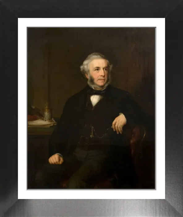 Framed Print : Portrait of George Richards Elkington Print, 1865 Framed Print : Portrait of George Richards Elkington Print, 1865