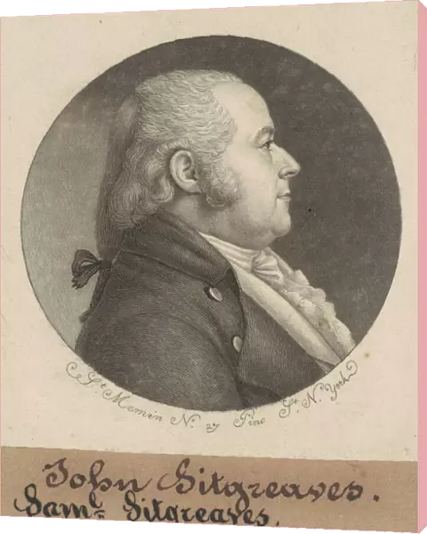 Samuel Sitgreaves, 1797-1798. Creator: Charles Balthazar Julien Fé
