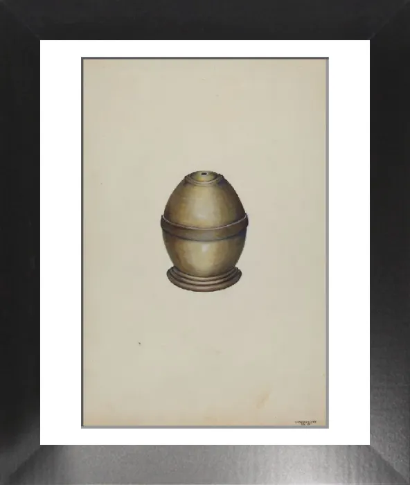 Framed Print : Edward Loper Wooden Thread Holder Print, c. 1936 Framed Print : Edward Loper Wooden Thread Holder Print, c. 1936