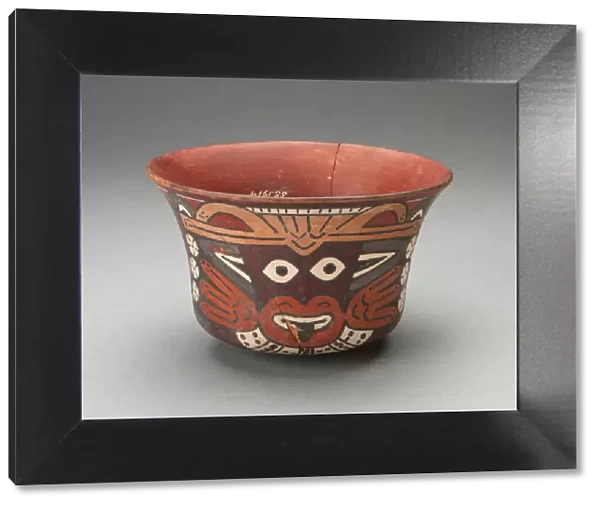 Bowl Depicting Costumed Ritual Performer, 180 B. C.  /  A. D. 500. Creator: Unknown