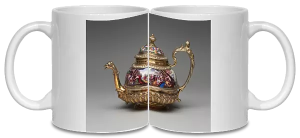 Teapot, Augsburg, c. 1700. Creator: Matthaus Baur II