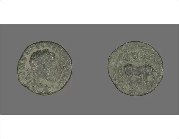 Coin Portraying Emperor Valerian (?), 253-260. Creator: Unknown